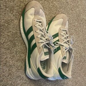 Adidas White and Green Sneakers for Everyday Style
